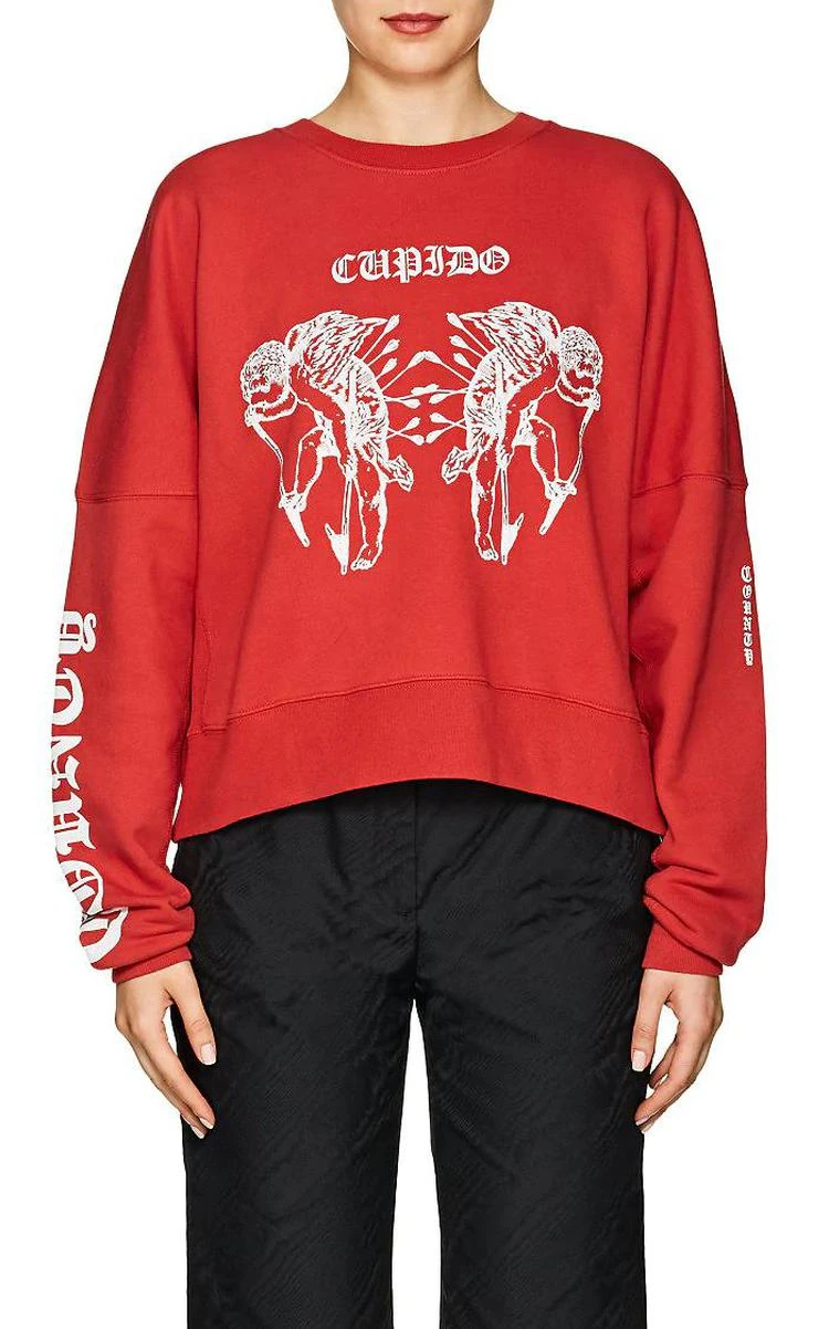 商品Marcelo Burlon|Cupido Cotton Fleece Sweatshirt,价格¥1764,第1张图片