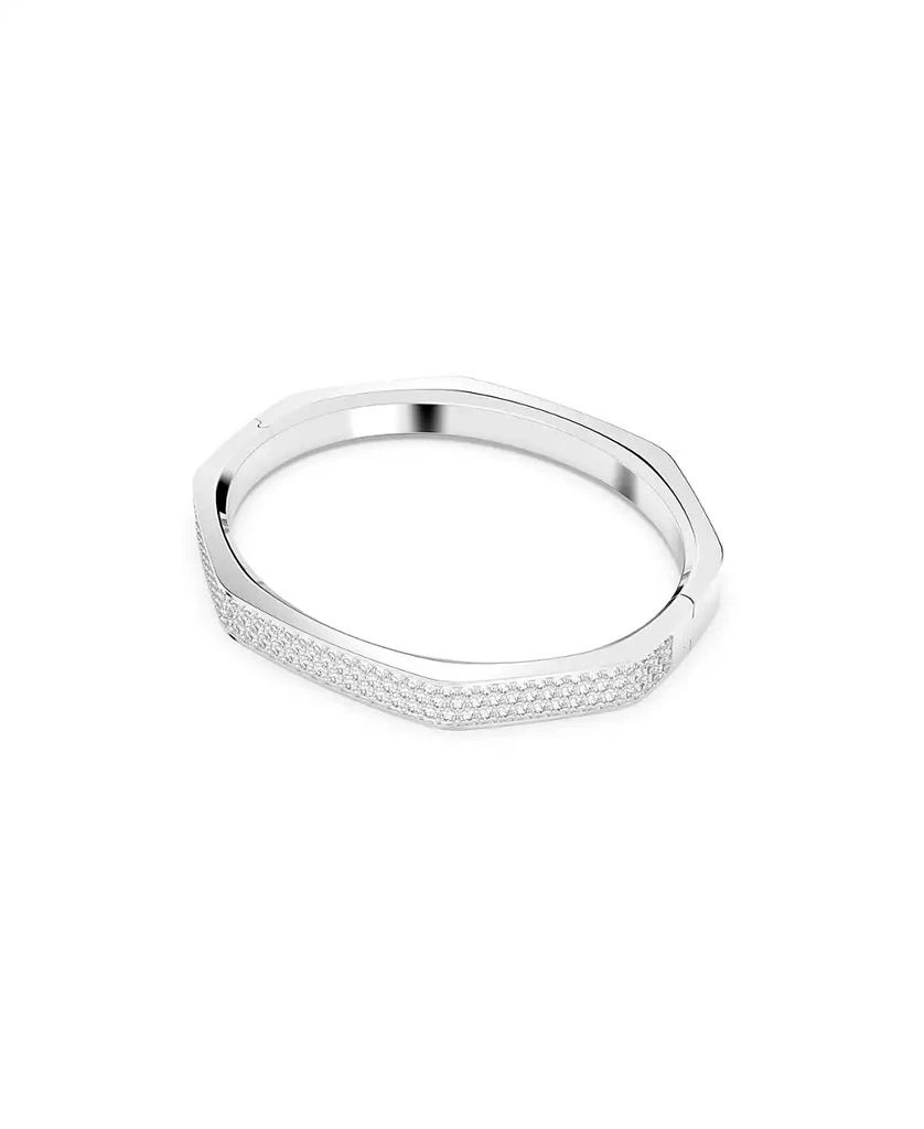 商品Swarovski|Crystal Dextera Bangle Octagon Shape Pave Medium White Rhodium Plated,价格¥1199,第2张图片详细描述