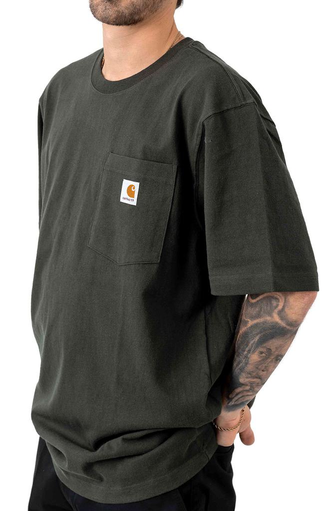 (K87) Workwear Pocket T-Shirt - Peat商品第2张图片规格展示