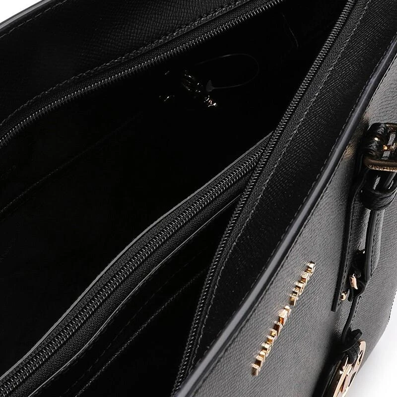 商品[国内直发] Michael Kors|迈克.科尔斯（MICHAEL KORS）女包 大购物袋牛皮手提纯色LOGO挂件托特包 黑色/30H7GV6T8L-BLACK,价格¥1508,第6张图片详细描述