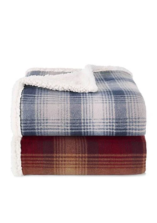 商品Eddie Bauer|Bauer Nordic Plaid Midnight Throw,价格¥324,第2张图片详细描述