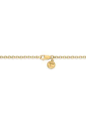 商品Esquire Men's Jewelry|14K Goldplated Sterling Silver & Black Sapphire Vertical Bar Pendant Necklace,价格¥1889,第5张图片详细描述