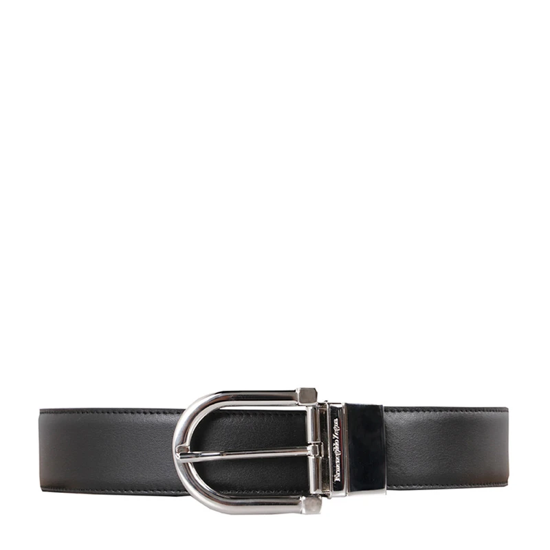 商品[国内直发] Zegna|ZEGNA 杰尼亚 黑色男士腰带 ZPJ45-917-NTM【包装随机，部分无包装盒】,价格¥1064,第1张图片