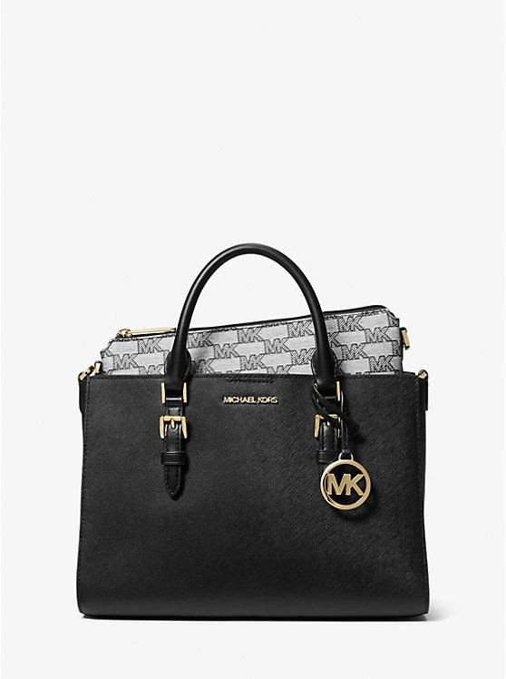 商品Michael Kors|Charlotte Medium 2-in-1 Saffiano Leather and Logo Tote Bag,价格¥1024,第5张图片详细描述