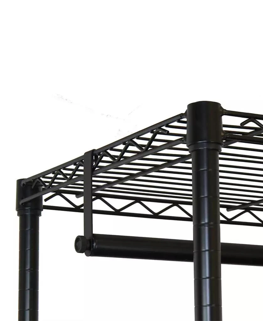 商品Oceanstar|Garment Rack with Adjustable Shelves with Hooks,价格¥1516,第5张图片详细描述