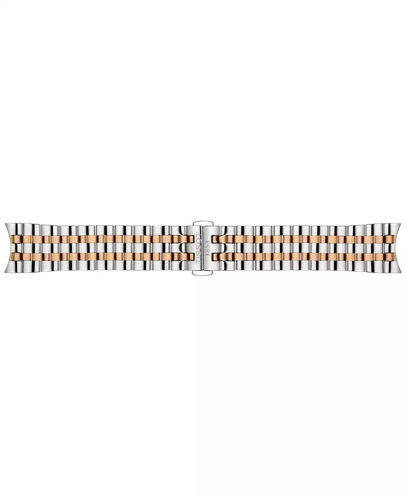 商品Tissot|Men's Swiss Automatic Carson Premium Powermatic 80 Two-Tone Stainless Steel Bracelet Watch 40mm,价格¥4127,第5张图片详细描述