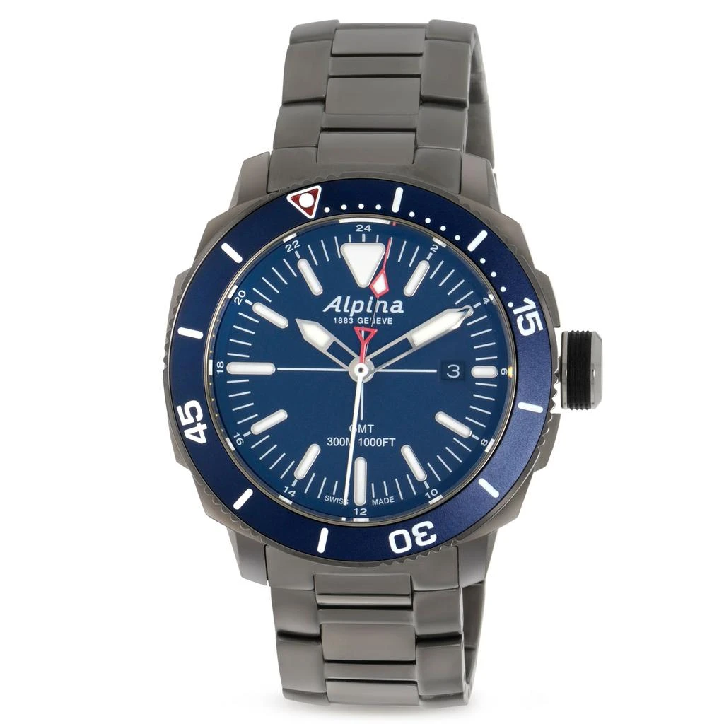 商品Alpina|Alpina Seastrong Diver Titanium Quartz Men's Watch AL-247LNN4TV6B,价格¥3786,第1张图片