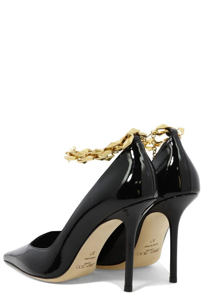 商品Jimmy Choo|Jimmy Choo Diamond Talura 100 Chain Linked Pumps,价格¥2978,第4张图片详细描述