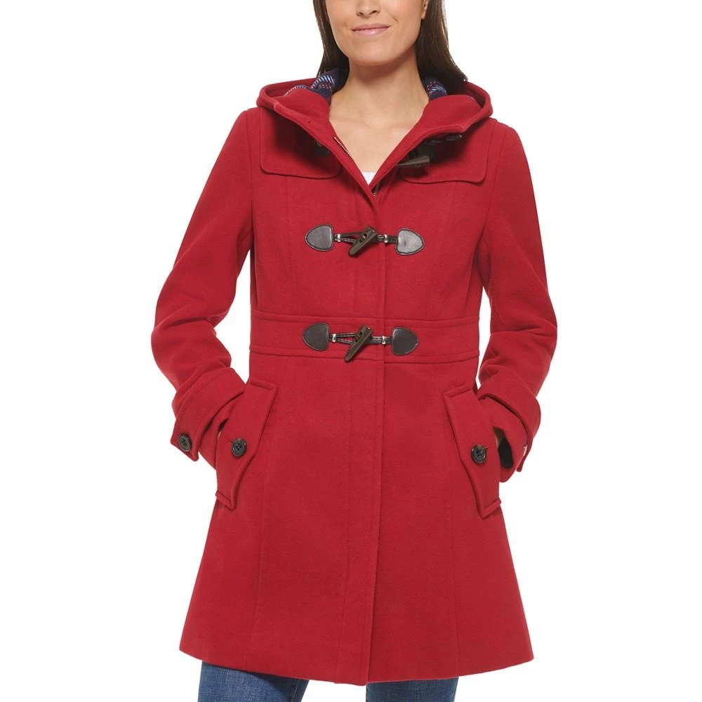 商品Tommy Hilfiger|Women's Hooded Toggle Walker Coat, Created for Macy's,价格¥977,第1张图片