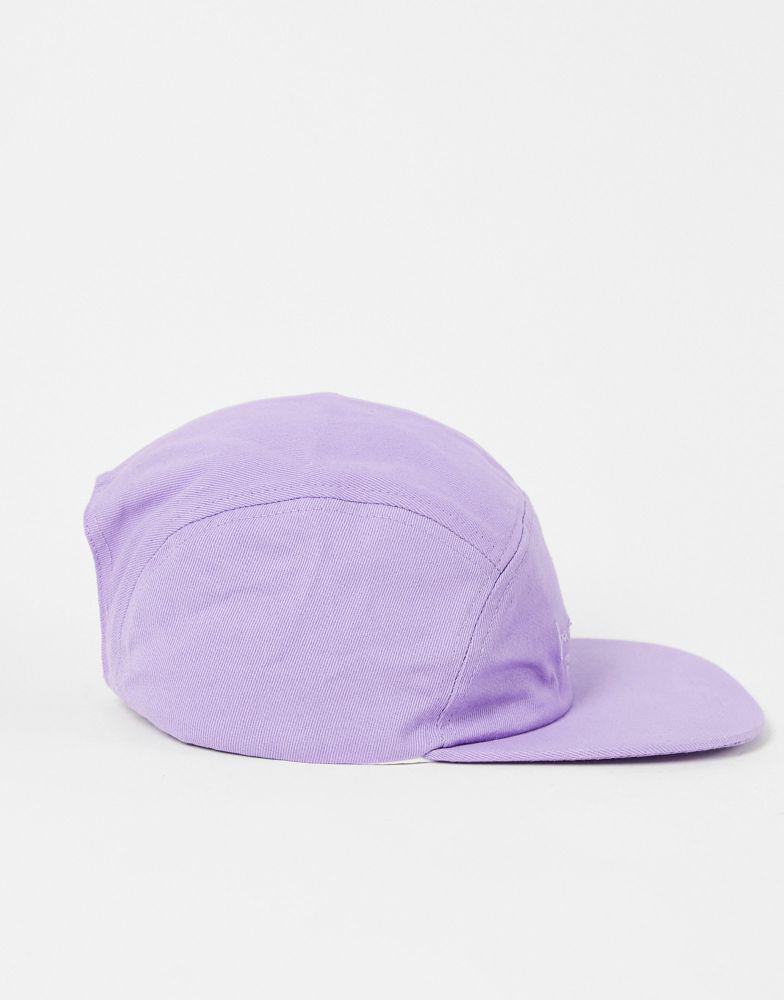 商品Reclaimed Vintage|Reclaimed Vintage inspired cotton twill 5 panel cap in washed lilac,价格¥79,第6张图片详细描述