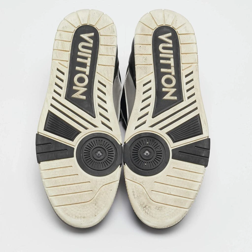 Louis Vuitton Black/Grey Leather LV Trainer Sneakers Size 42 商品