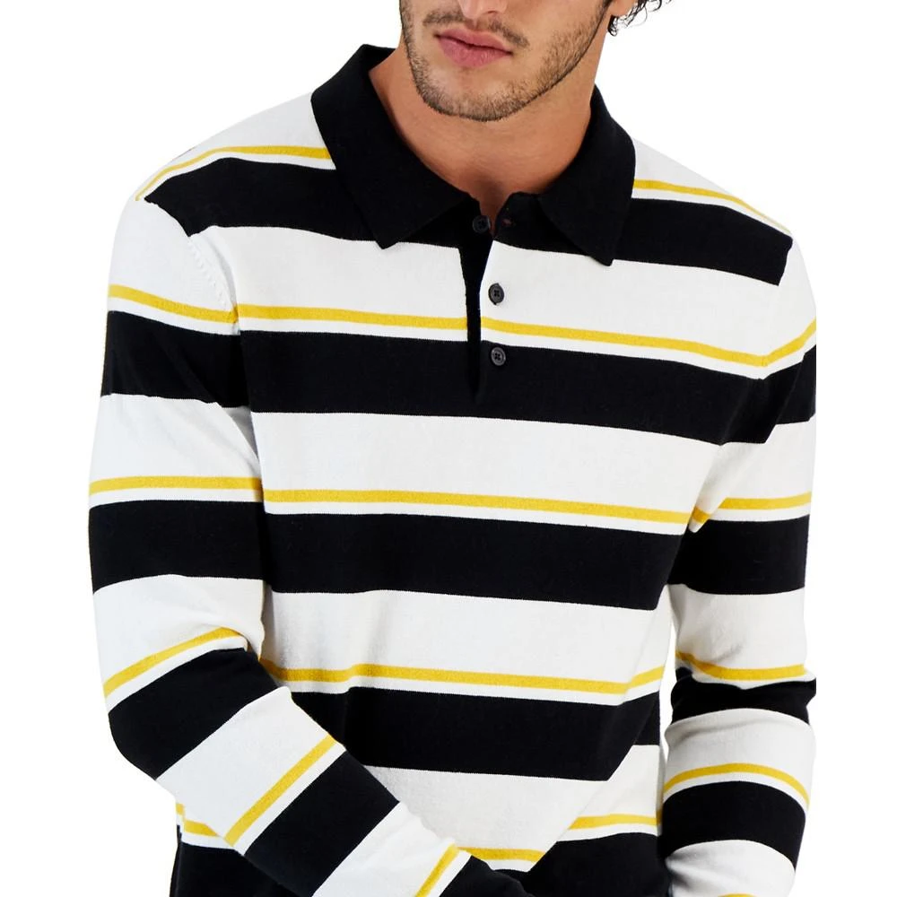 商品Club Room|Men's Striped Rugby Polo, Created for Macy's,价格¥147,第3张图片详细描述