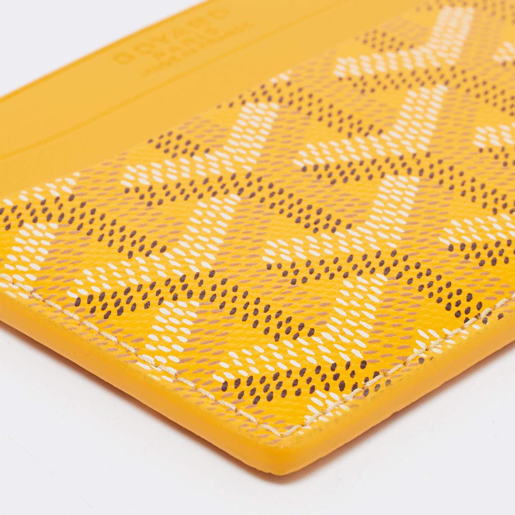 Goyard Yellow Goyardine Coated Canvas and Leather Saint Sulpice Card Holder商品第9张图片规格展示