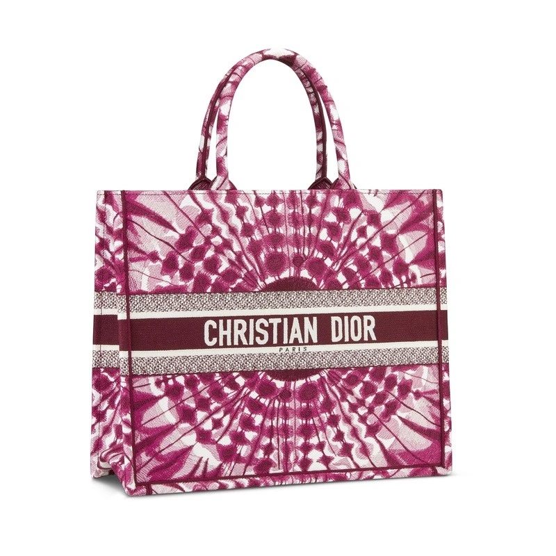 商品Dior|Dior 迪奥 Book Tote系列女士紫色棉质手提包,价格¥24420,��第5张图片详细描述