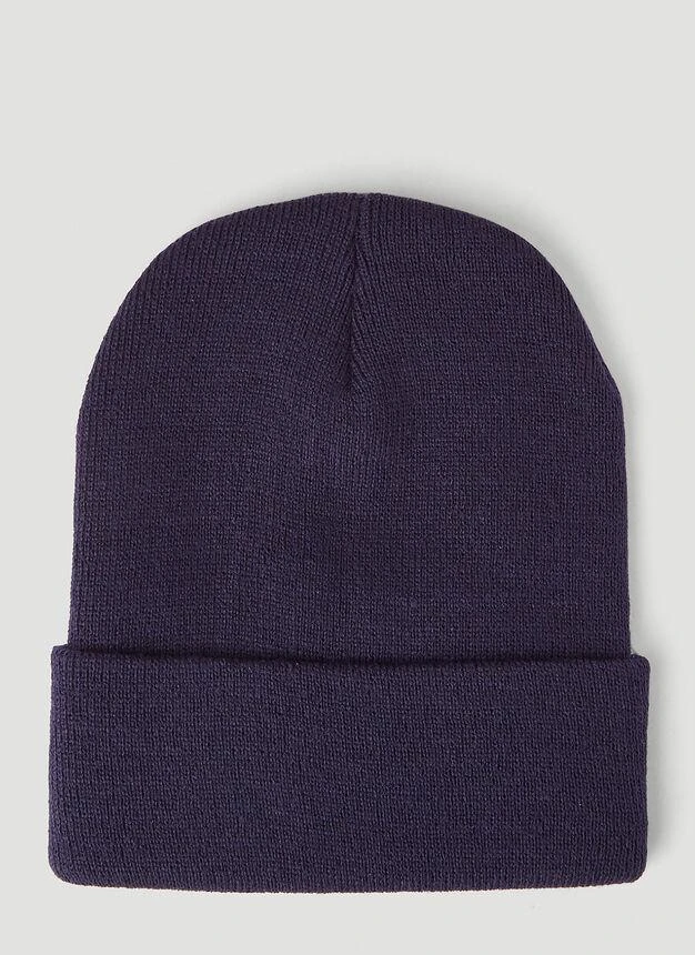 商品Saintwoods|Logo-Patch Beanie Hat in Navy,价格¥204,第3张图片详细描述