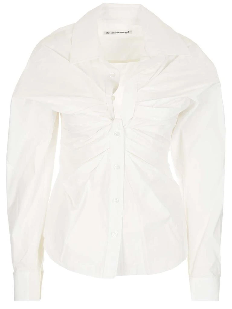 商品Alexander Wang|Alexander Wang open Twisted Front Placket Shirt,价格¥3114,第1张图片