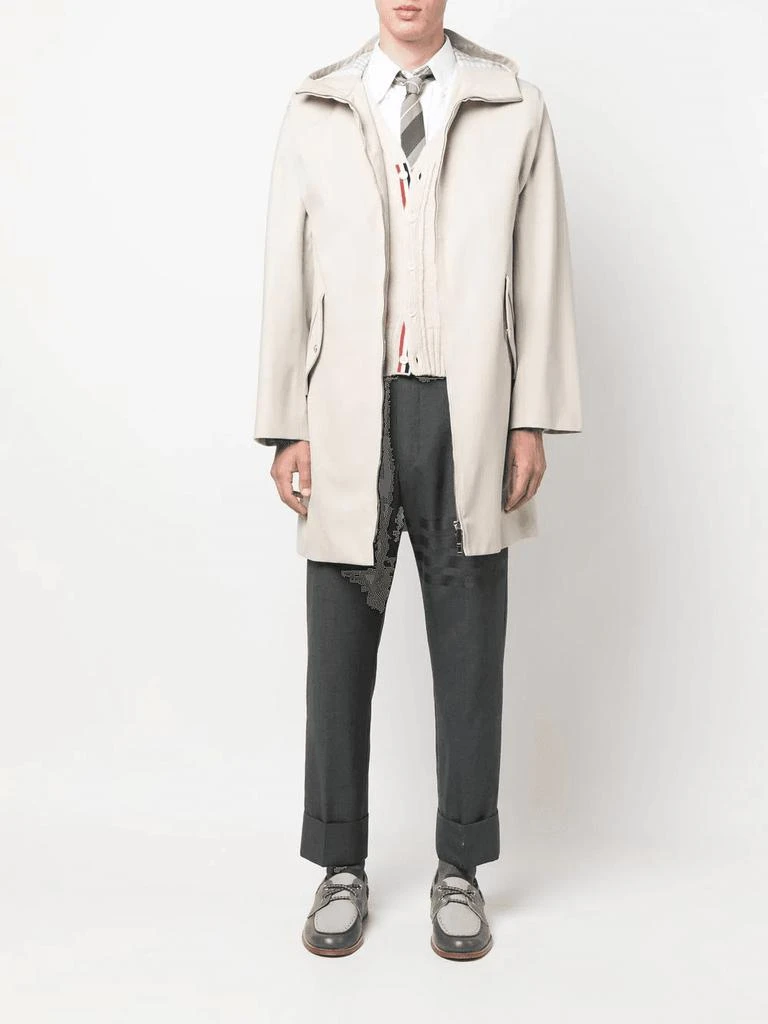 商品Thom Browne|THOM BROWNE hooded cotton parka,价格¥19528,第2张图片详细描述