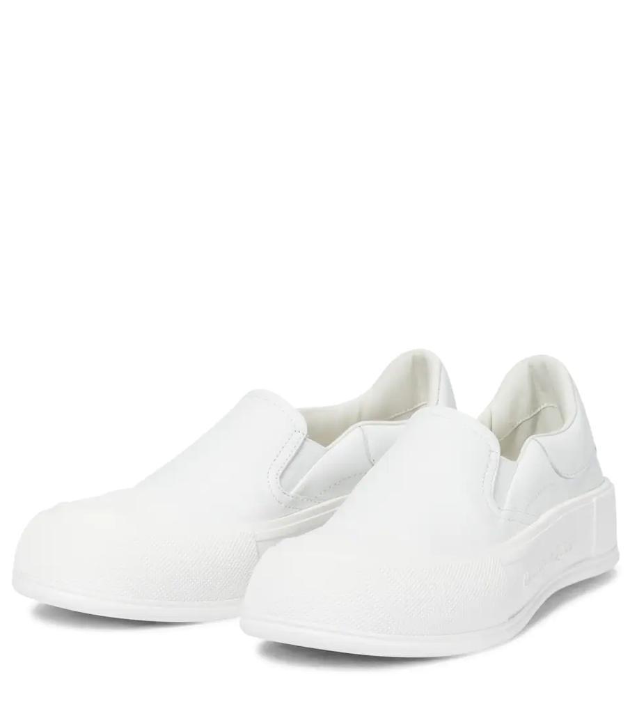 商品Alexander McQueen|Deck Plimsoll皮革运动鞋,价格¥4068,第7张图片详细描述