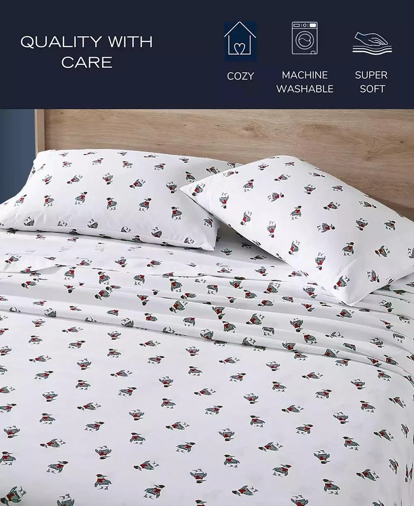 Printed Flannel 4-Pc. Sheet Set, Queen 商品