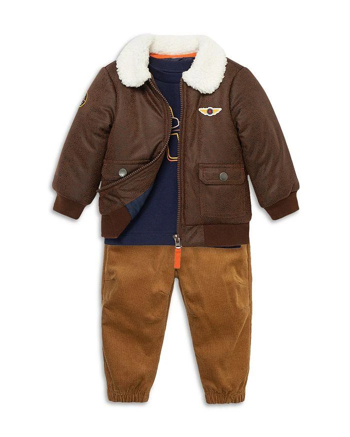 商品Little Me|Boys' Aviator Jacket, Plane Tee & Pants Set - Baby  ,价格¥229,第3张图片详细描述