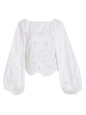 女式 Broderie Anglaise 棉质衬衫 商品