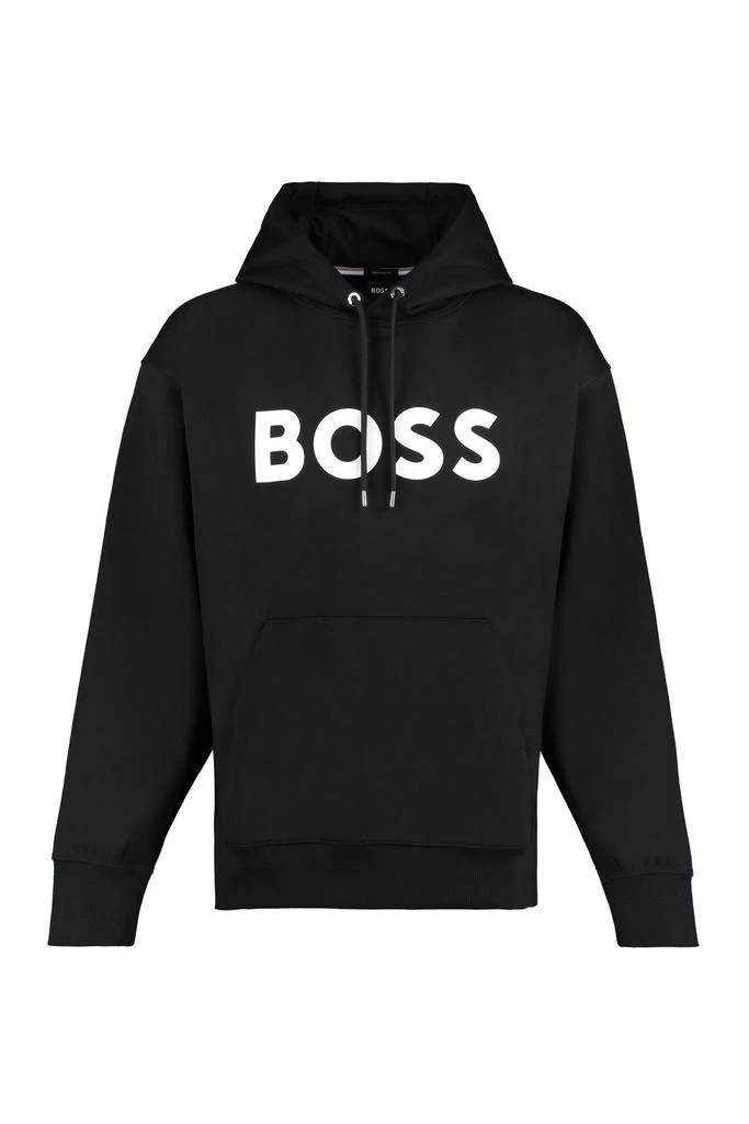 商品Hugo Boss|Boss Hugo Boss Logo Printed Drawstring Hoodie,价格¥665,第1张图片