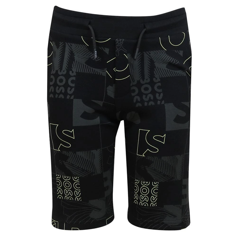 商品Hugo Boss|Black Cotton Jersey Bermuda Shorts,价格¥365,第1张图片