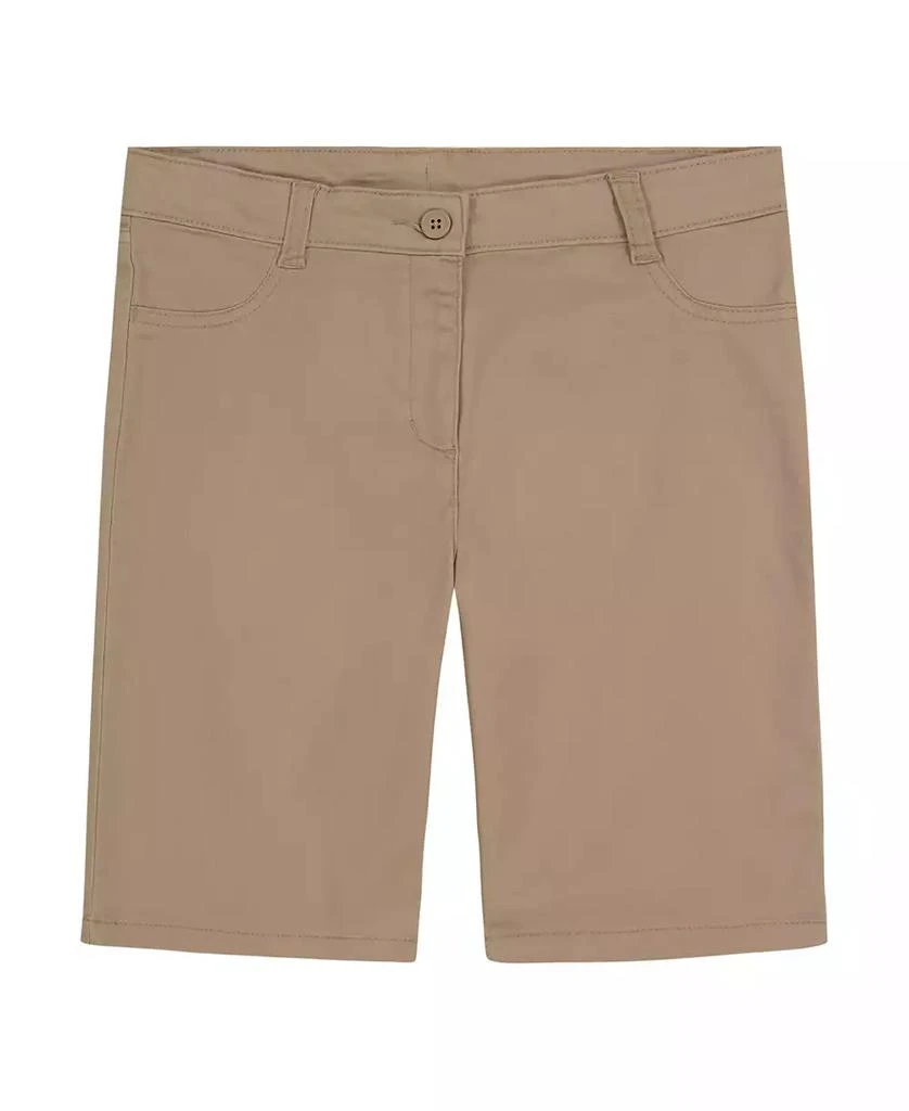 商品Nautica|Little Girls Uniform 5 Pocket Stretch Sateen Skinny Bermuda Shorts,价格¥96,第1张图片