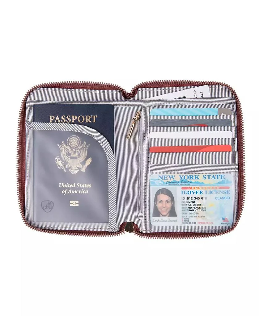 商品Travelon|RFID Blocking Passport Zip Wallet,价格¥182,第5张图片详细描述