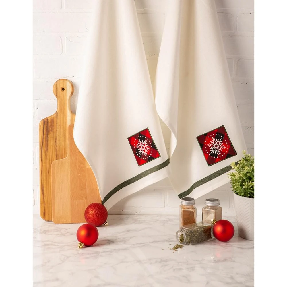 商品Design Imports|Snowflake Embellished Dishtowel Set,价格¥276,第4张图片详细描述