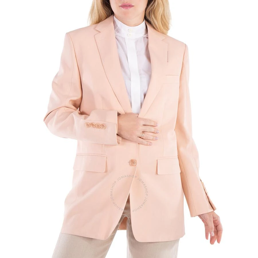 商品Burberry|Loulou Single-Breasted Tailored Blazer In Rosebud Pink,价格¥3210,第1张图片