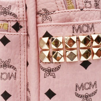 MCM STARK 系列 女士 浅粉色 侧钉小号双肩背包 MMK7AVE37PZ001 商品