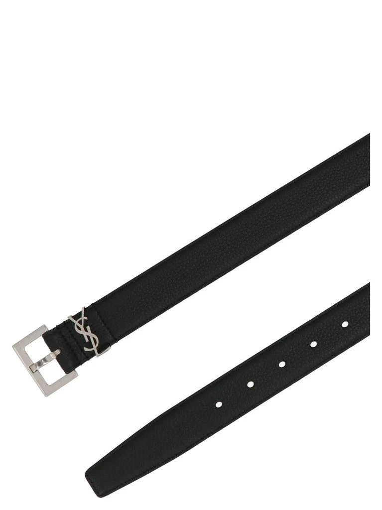 商品Yves Saint Laurent|Saint Laurent Monogram Logo Plaque Belt,价格¥2863,第2张图片详细描述