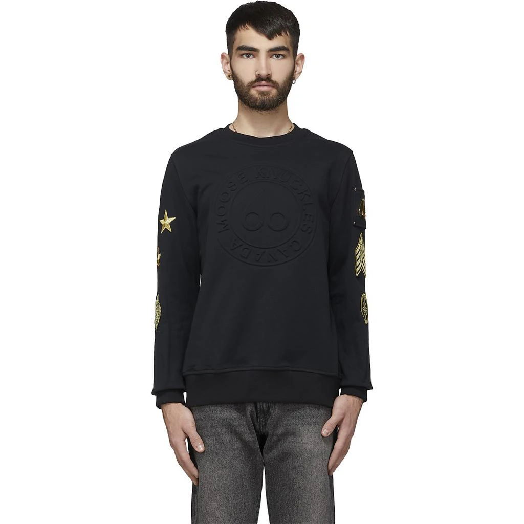 商品Moose Knuckles|Montrose Pullover Sweater - Black,价格¥1684,第1张图片