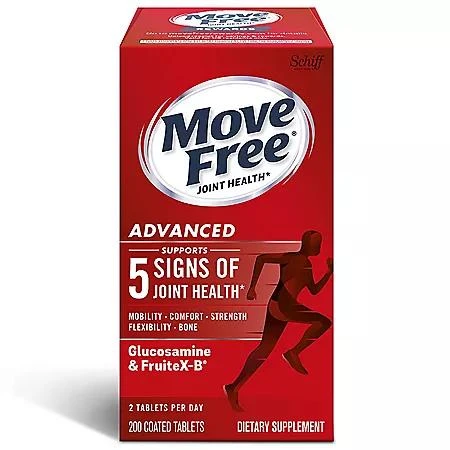 商品Move Free|维骨力氨糖软骨素 红瓶红标 (200粒)  关节基础 日常养护,价格¥184,第1张图片