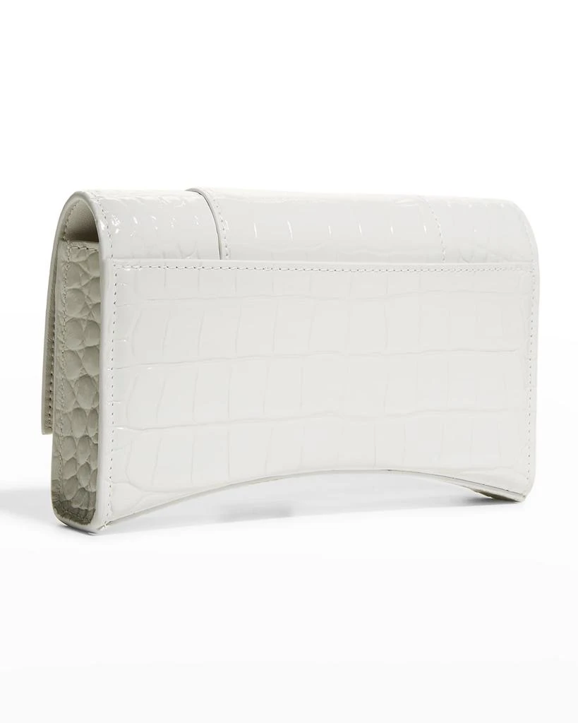 商品Balenciaga|Hourglass Shiny Mock-Croc Chain Wallet,价格¥8098,第5张图片详细描述