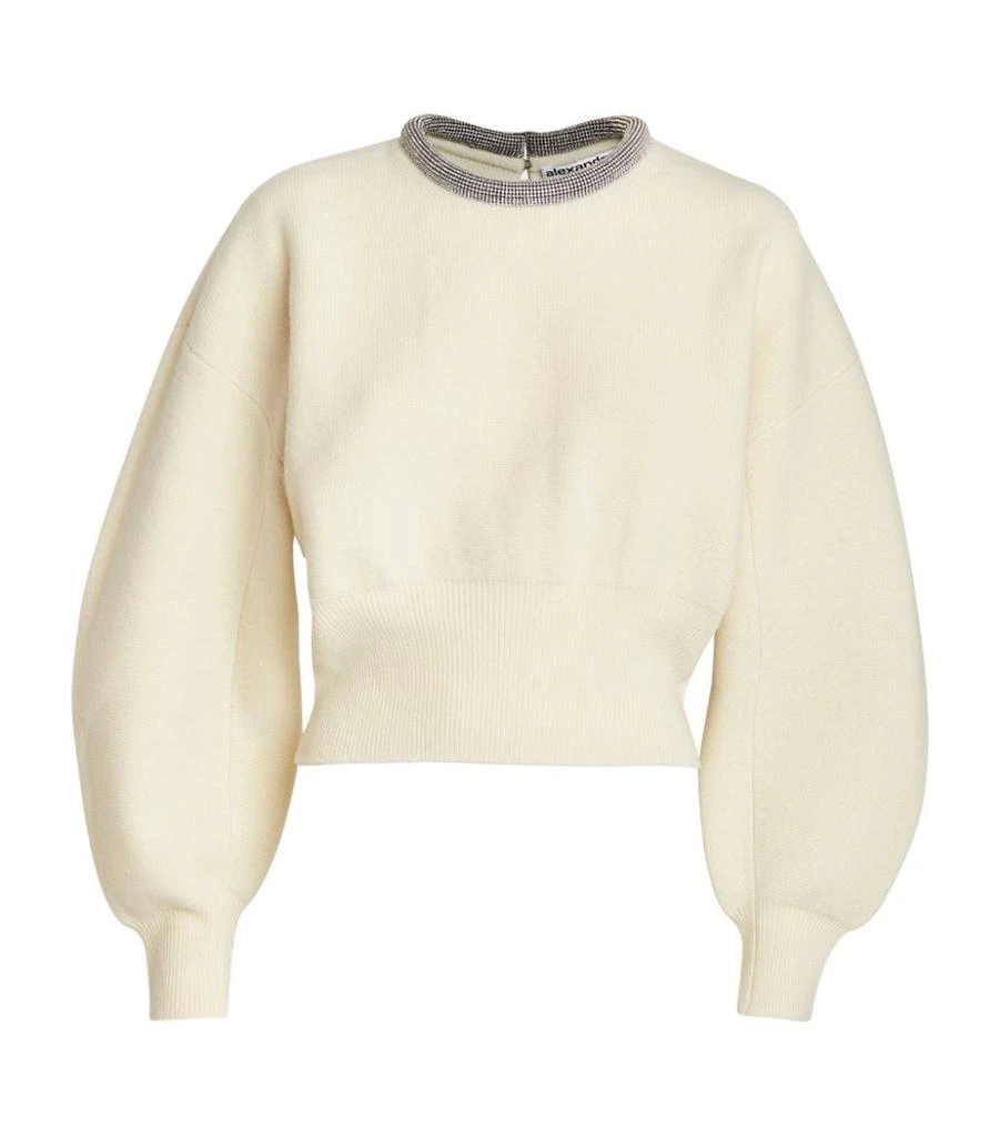 商品Alexander Wang|Crystal-Trim Sweater,价格¥8275,第1张图片