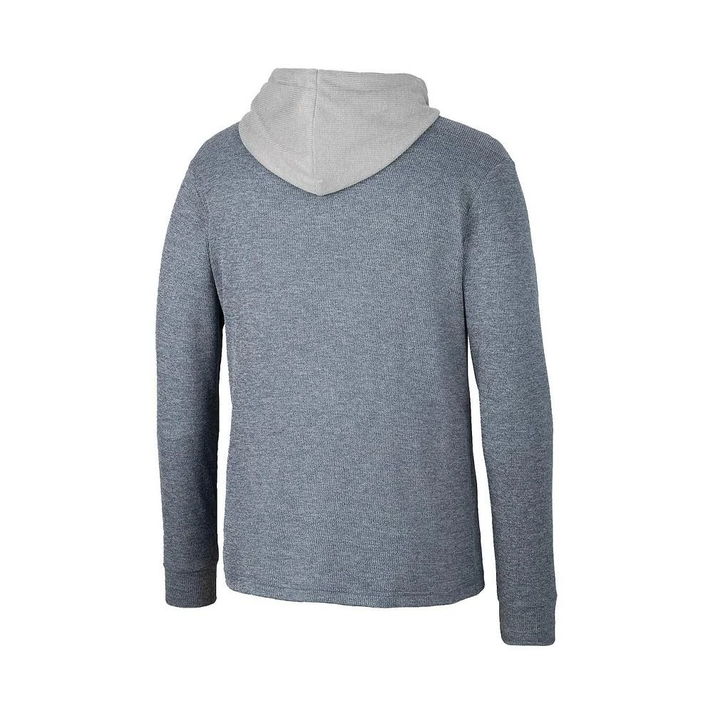商品Colosseum|Men's Navy Michigan Wolverines Ballot Waffle-Knit Thermal Long Sleeve Hoodie T-shirt,价格¥376,第2张图片详细描述