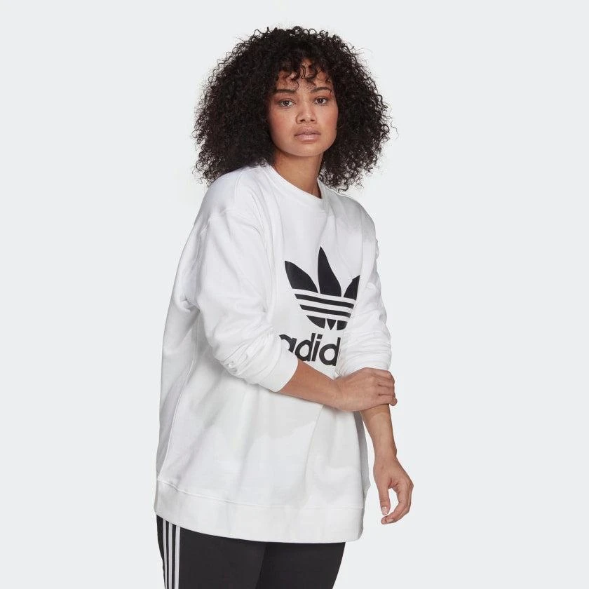 商品Adidas|Women's adidas Trefoil Crew Sweatshirt (Plus Size),价格¥240,第4张图片详细描述