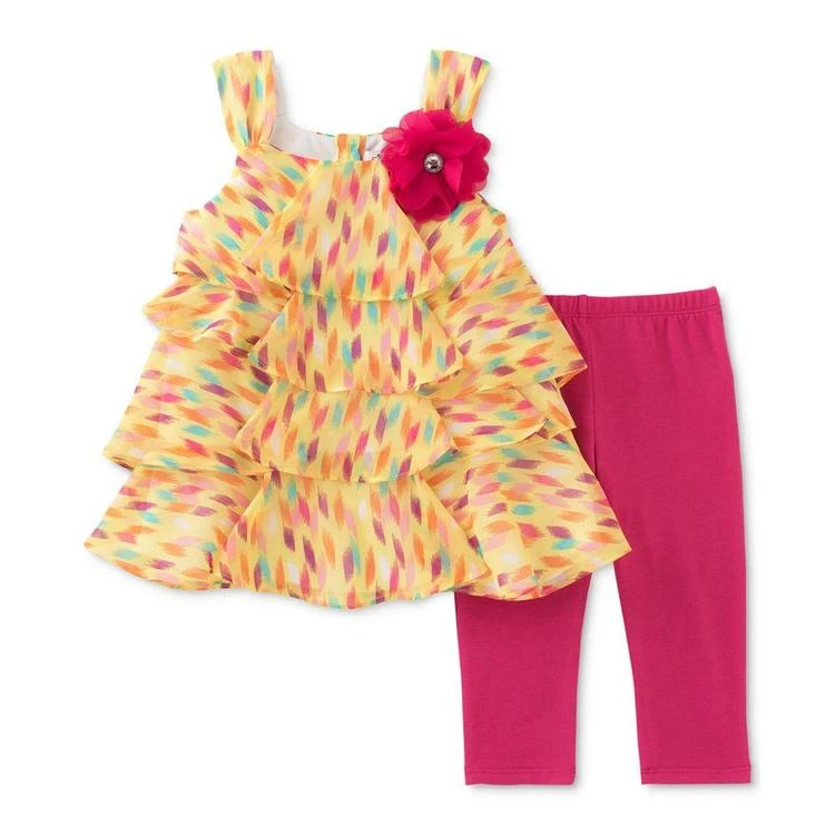 商品KIDS HEADQUARTERS|2-Pc. Tunic & Capri Leggings Set, Baby Girls (0-24 months),价格¥72,第2张图片详细描述