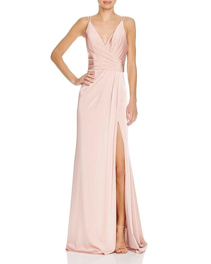 商品Faviana|Faille Satin Draped Gown,价格¥946,第1张图片