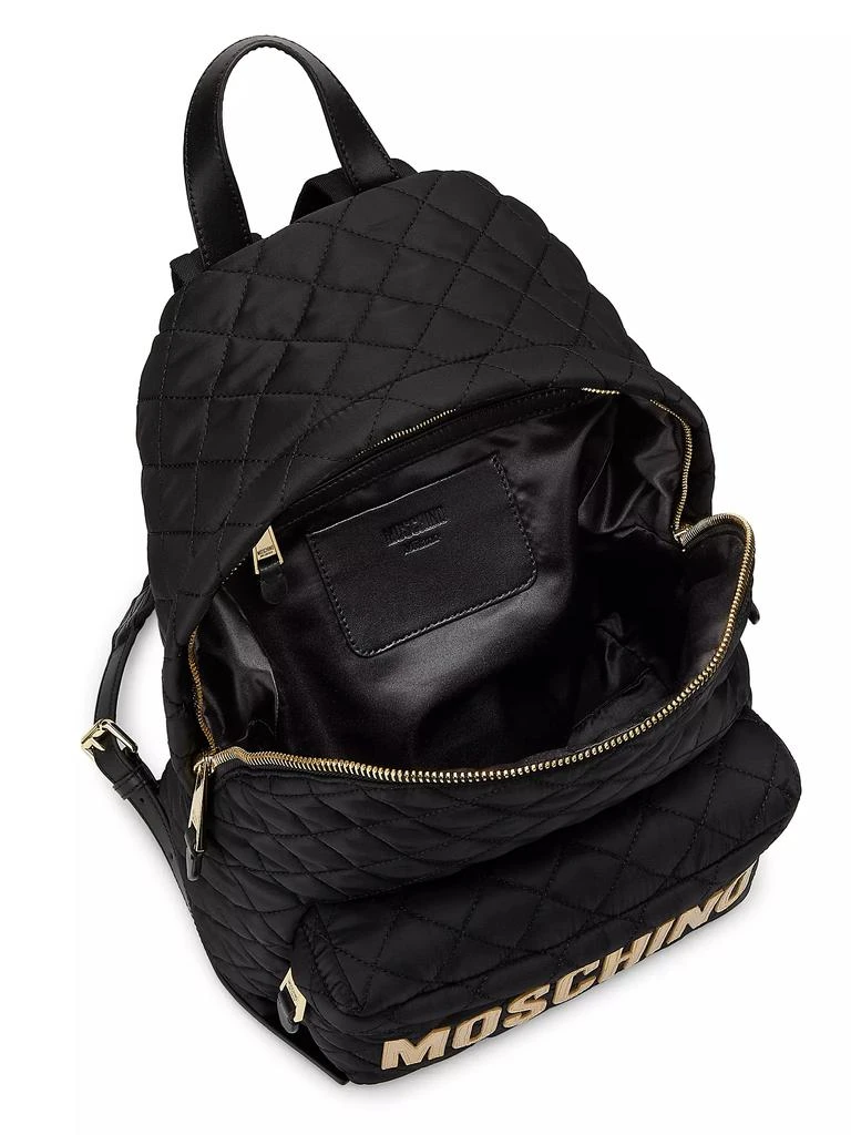 商品Moschino|Quilted Logo Backpack,价格¥2529,第3张图片详细描述