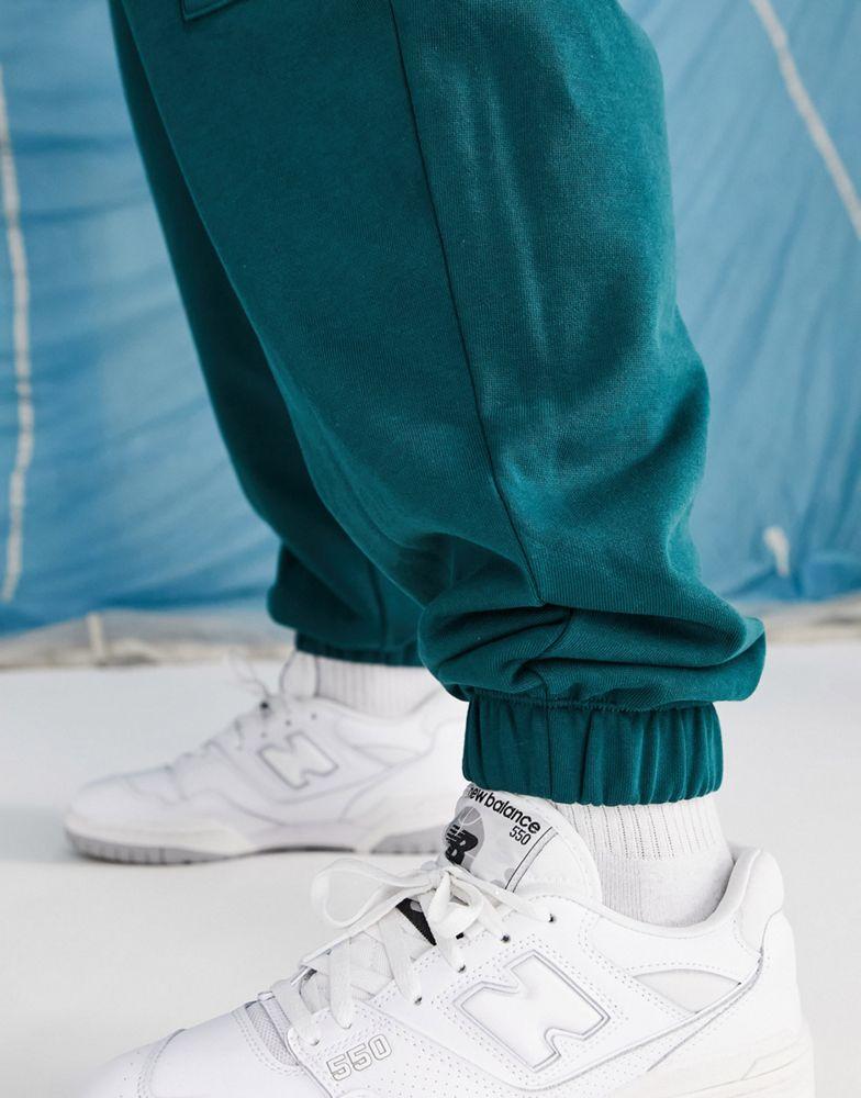 ASOS DESIGN oversized joggers with cargo pocket in teal green商品第3张图片规格展示