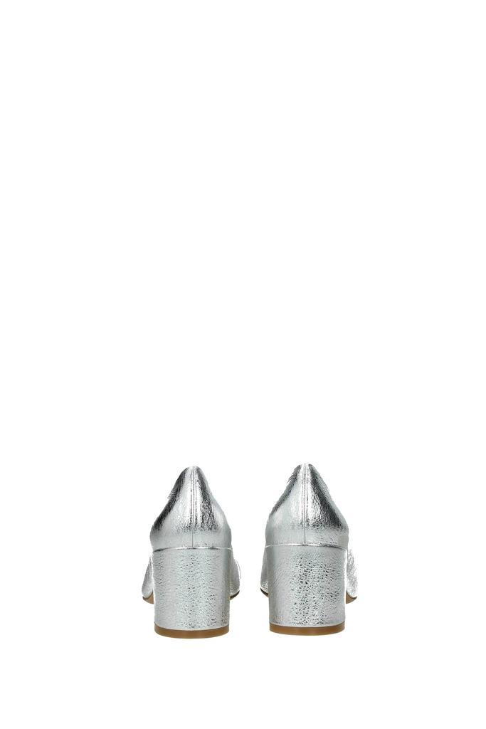 商品Salvatore Ferragamo|Pumps garda Leather Silver,价格¥1644,第7张图片详细描述
