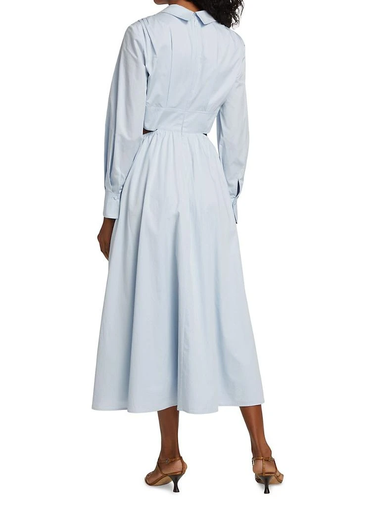 商品Self Portrait|Poplin Cut-Out Midi-Dress,价格¥1864,第5张图片详细描述