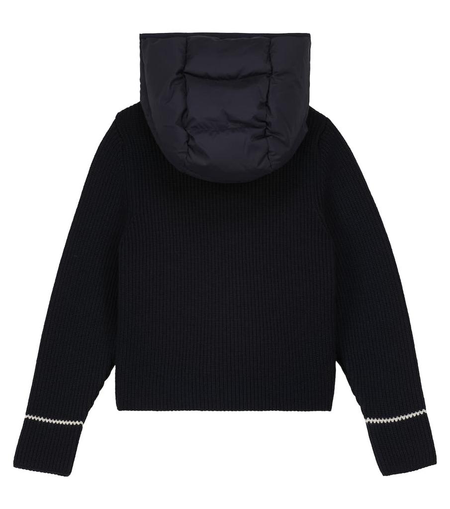 Knit-sleeve down jacket商品第2张图片规格展示