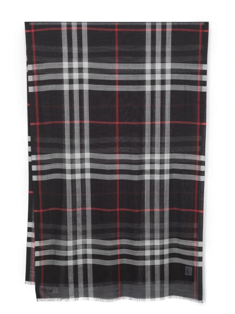 商品Burberry|BURBERRY - Giant Check Wool And Silk Blend Scarf,价格¥2717,第1张图片