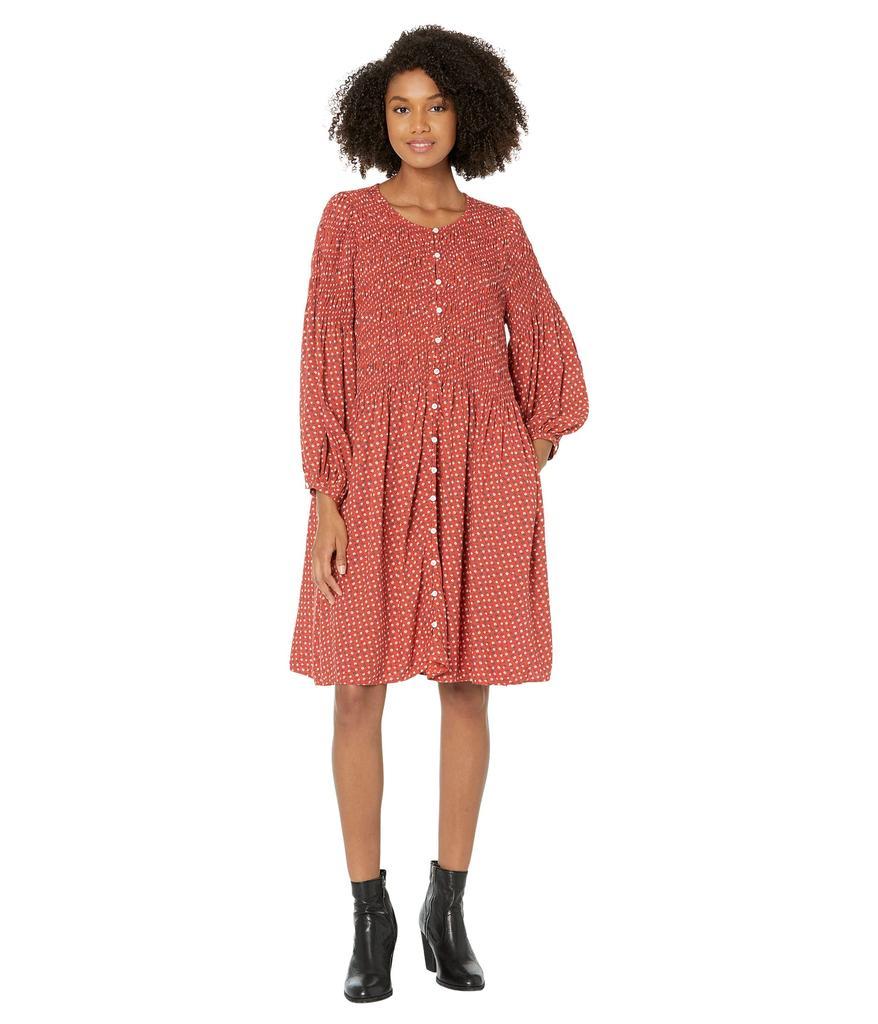 商品Madewell|Challis Button-Front Mini Dress in Tiny Daisy,价格¥824,第1张图片