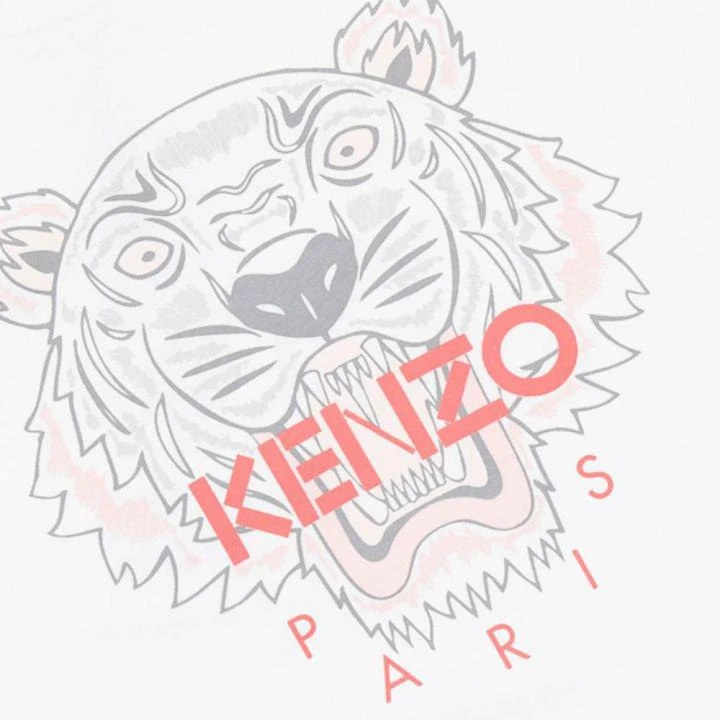 商品Kenzo|White Tiger Logo Short Sleeve T Shirt,价格¥181,第2张图片详细描述