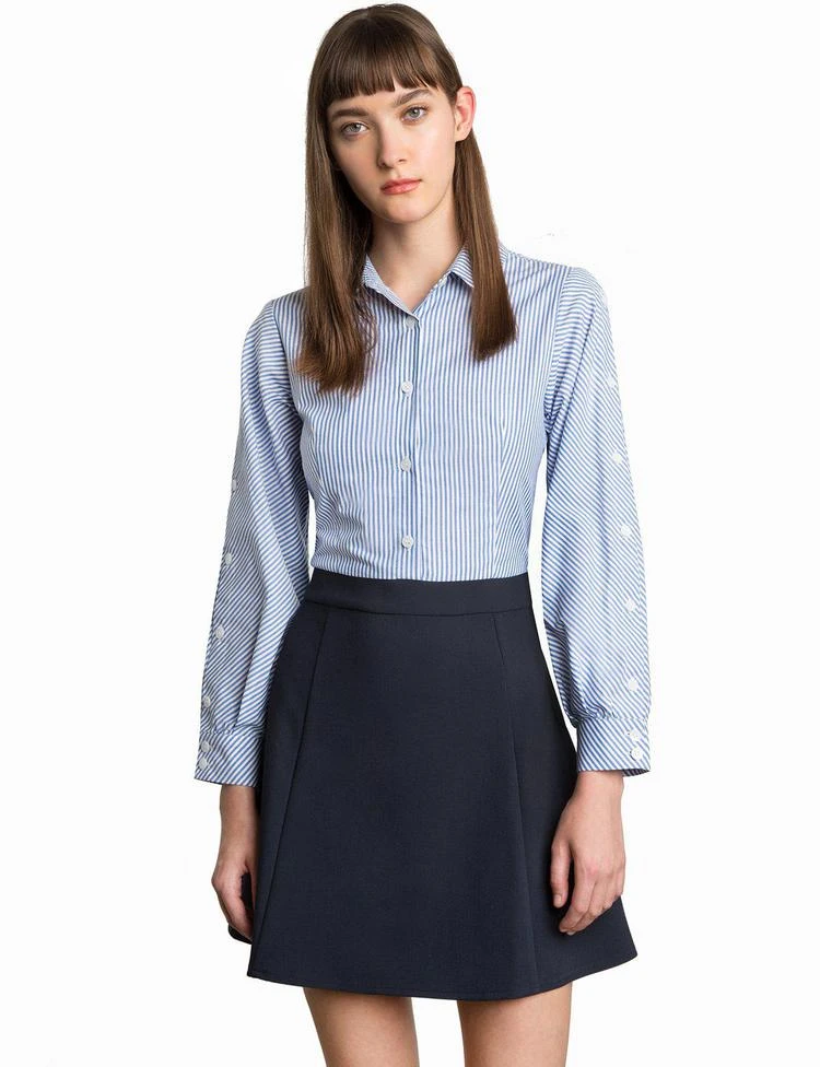 Andy Striped Button Sleeve Dress 商品
